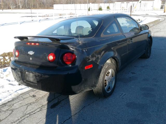 1G1AK12F257636383 - 2005 CHEVROLET COBALT BLACK photo 4