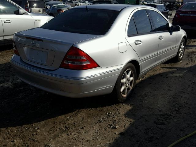 WDBRF61J33A393831 - 2003 MERCEDES-BENZ C 240 SILVER photo 4