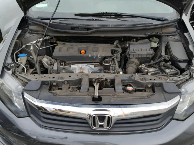 19XFB2F97CE305786 - 2012 HONDA CIVIC EXL GRAY photo 7