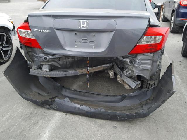 19XFB2F97CE305786 - 2012 HONDA CIVIC EXL GRAY photo 9