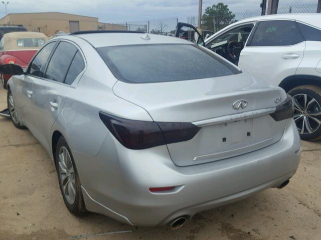 JN1BV7AP9EM679414 - 2014 INFINITI Q50 BASE SILVER photo 3