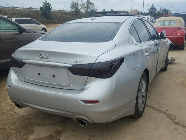 JN1BV7AP9EM679414 - 2014 INFINITI Q50 BASE SILVER photo 4