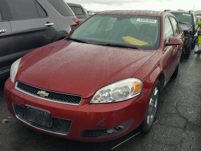 2G1WD58CX89255906 - 2008 CHEVROLET IMPALA SUP 红色 照片 2