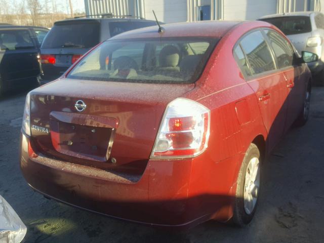 3N1AB61E28L701068 - 2008 NISSAN SENTRA 2.0 RED photo 4