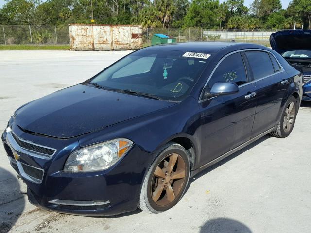 1G1ZC5E06CF300348 - 2012 CHEVROLET MALIBU 1LT BLUE photo 2