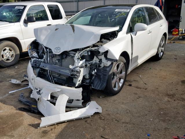 4T3ZK3BB2BU040810 - 2011 TOYOTA VENZA BASE WHITE photo 2