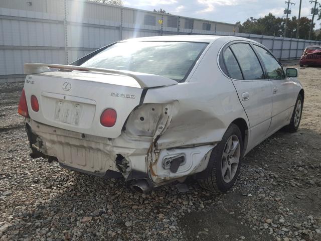 JT8BD69S440196047 - 2004 LEXUS GS 300 WHITE photo 4