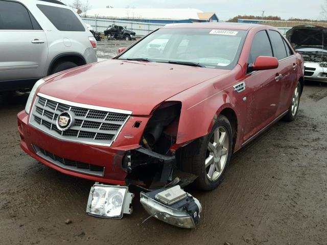 1G6DD67V080212633 - 2008 CADILLAC STS RED photo 2