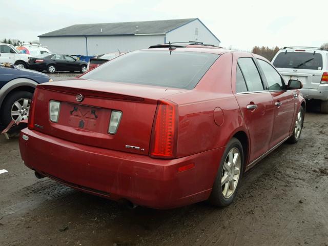 1G6DD67V080212633 - 2008 CADILLAC STS RED photo 4