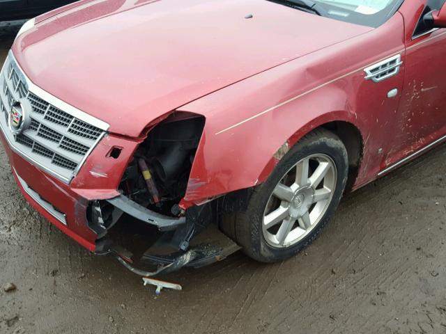 1G6DD67V080212633 - 2008 CADILLAC STS RED photo 9