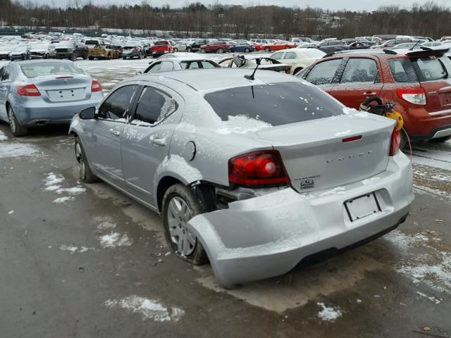 1B3BD4FB9BN572706 - 2011 DODGE AVENGER EX SILVER photo 3