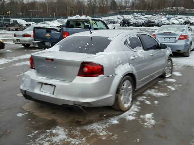 1B3BD4FB9BN572706 - 2011 DODGE AVENGER EX SILVER photo 4