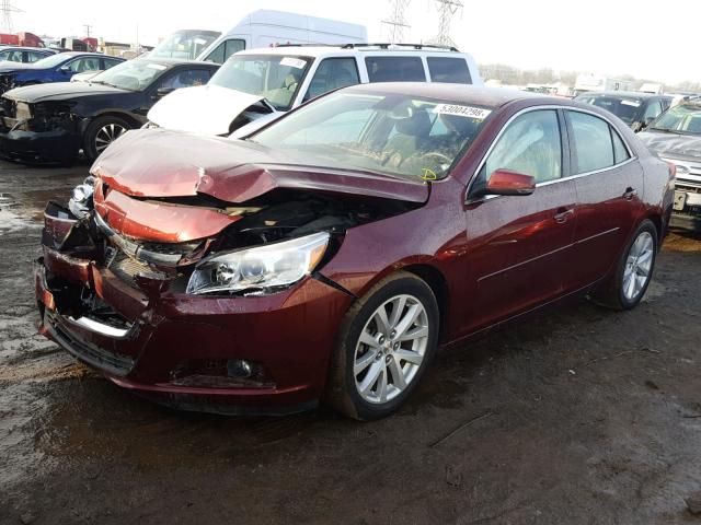 1G11D5SL0FF325713 - 2015 CHEVROLET MALIBU 2LT MAROON photo 2