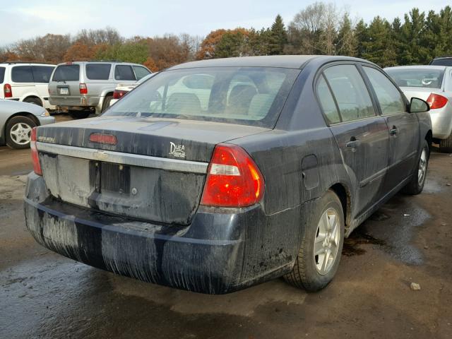 1G1ZS52F85F186206 - 2005 CHEVROLET MALIBU BLUE photo 4