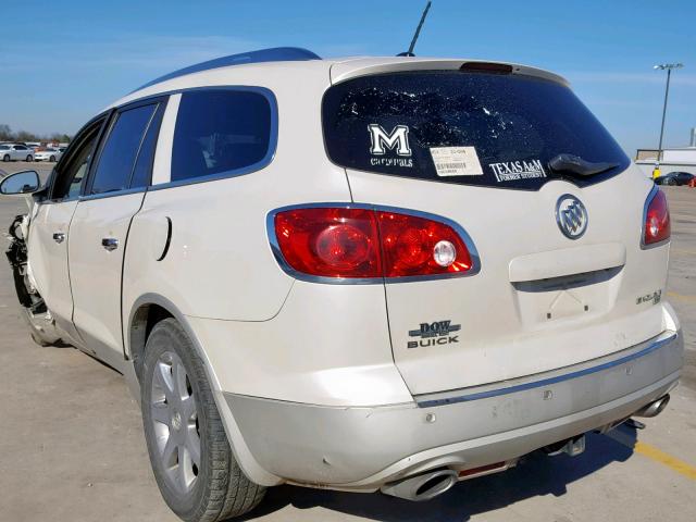 5GAER23798J266074 - 2008 BUICK ENCLAVE CX WHITE photo 3