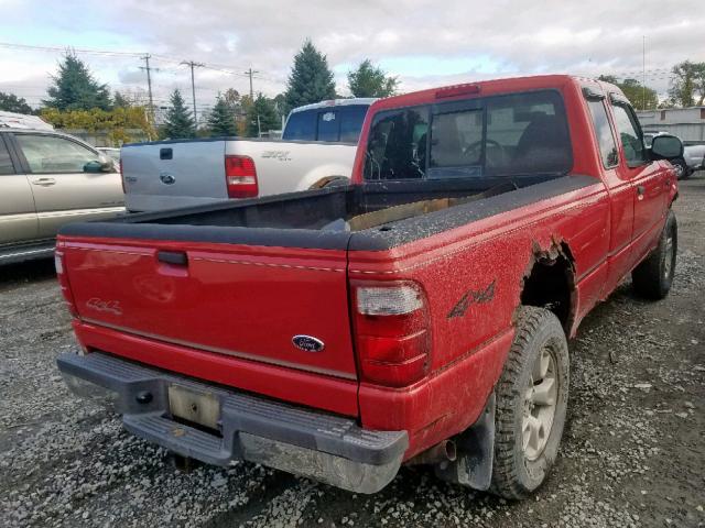 1FTZR15E63TA34390 - 2003 FORD RANGER SUP RED photo 4