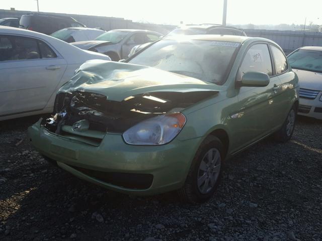 KMHCM3AC3AU178728 - 2010 HYUNDAI ACCENT BLU GREEN photo 2