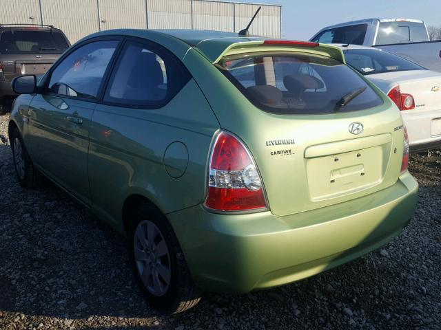 KMHCM3AC3AU178728 - 2010 HYUNDAI ACCENT BLU GREEN photo 3