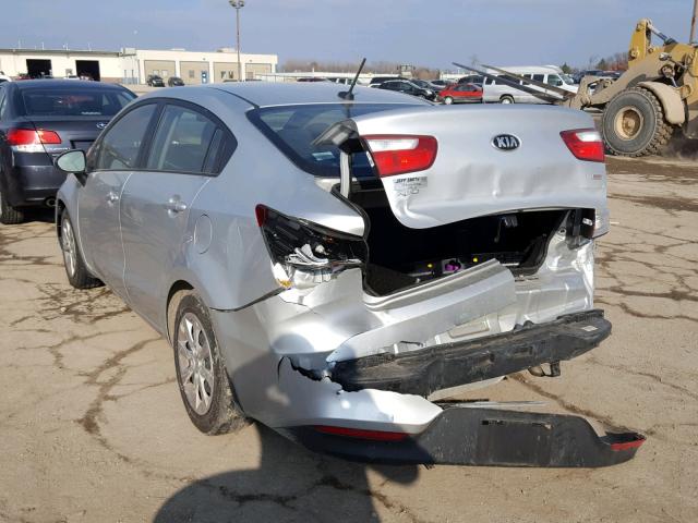 KNADM4A35H6057256 - 2017 KIA RIO LX SILVER photo 3