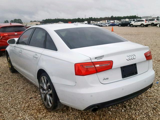 WAUGFAFC2DN156759 - 2013 AUDI A6 PREMIUM WHITE photo 3