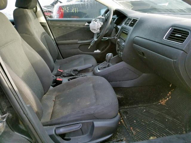 3VW2K7AJ2BM378854 - 2011 VOLKSWAGEN JETTA BASE 黑色 照片 5