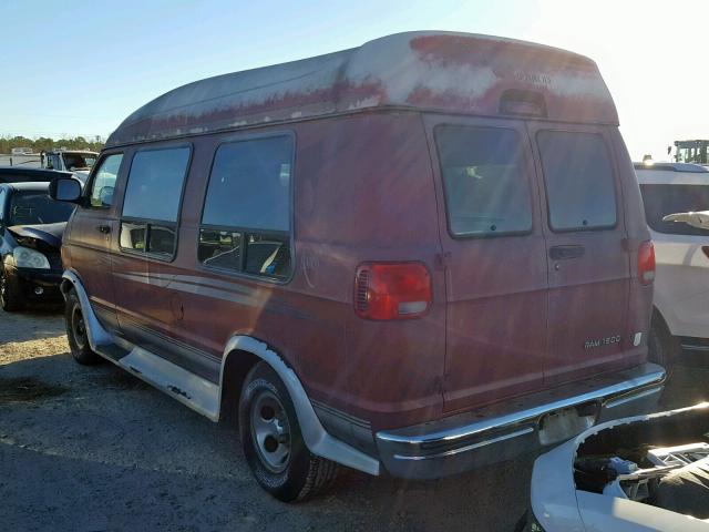 2B6HB11ZXYK164788 - 2000 DODGE RAM VAN B1 RED photo 3