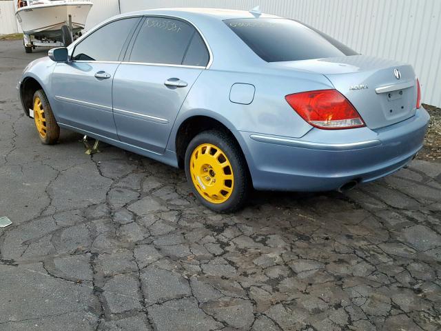 JH4KB16545C005265 - 2005 ACURA RL BLUE photo 3