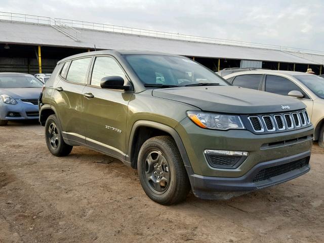 3C4NJCAB6JT335353 - 2018 JEEP COMPASS SP GREEN photo 1