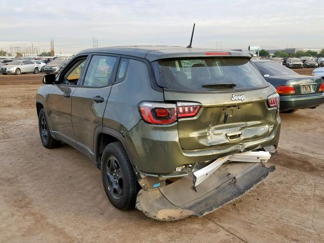 3C4NJCAB6JT335353 - 2018 JEEP COMPASS SP GREEN photo 3