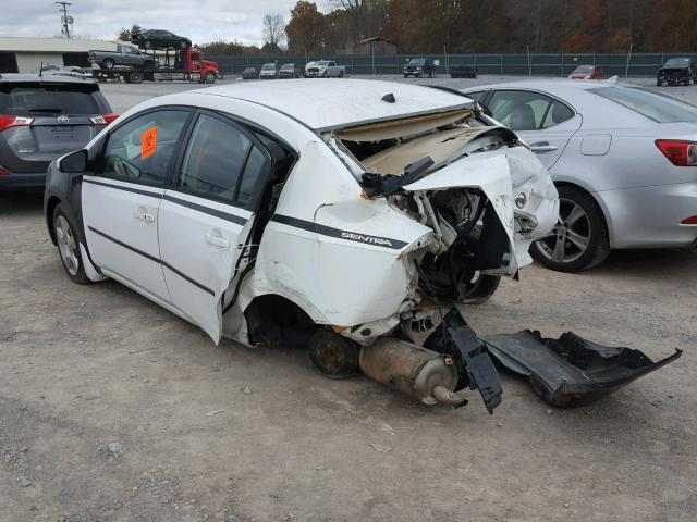 3N1AB61E37L639548 - 2007 NISSAN SENTRA 2.0 WHITE photo 3