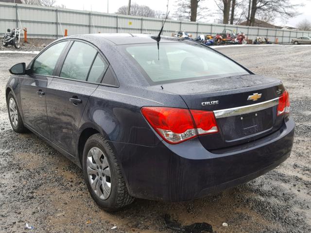 1G1PA5SG6E7241877 - 2014 CHEVROLET CRUZE LS BLUE photo 3