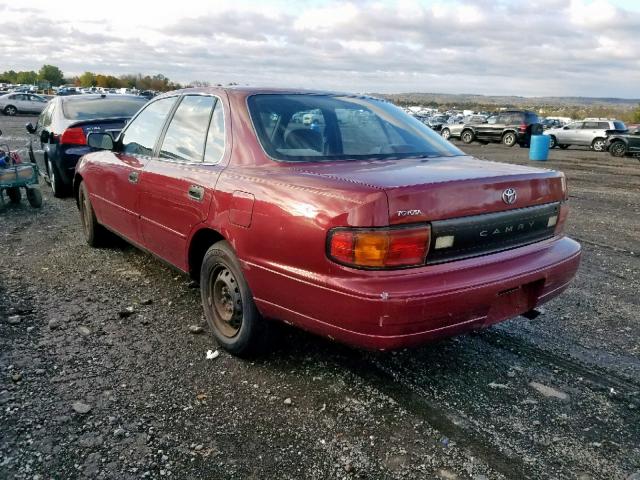 4T1SK11E8NU015988 - 1992 TOYOTA CAMRY DLX წითელი ფოტო 3