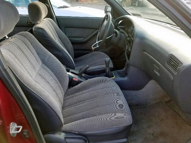 4T1SK11E8NU015988 - 1992 TOYOTA CAMRY DLX წითელი ფოტო 5