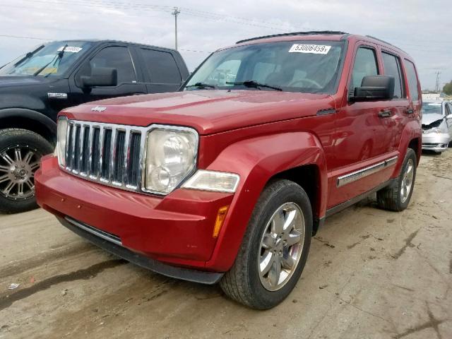 1J4PN5GK9AW115449 - 2010 JEEP LIBERTY LI MAROON photo 2