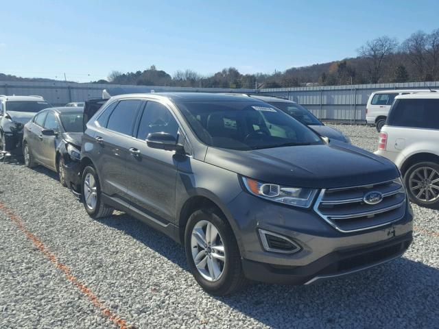 2FMTK4J96FBC19088 - 2015 FORD EDGE SEL GRAY photo 1