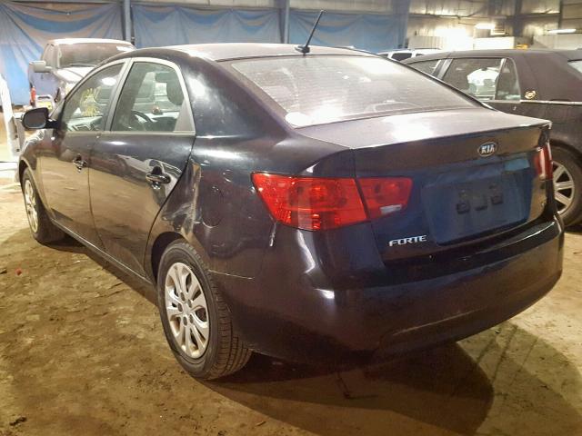 KNAFU4A24C5521264 - 2012 KIA FORTE EX GRAY photo 3