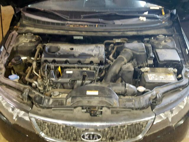 KNAFU4A24C5521264 - 2012 KIA FORTE EX GRAY photo 7