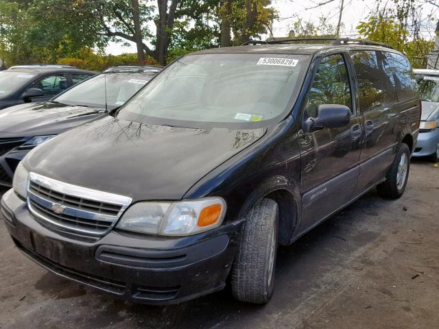 1GNDV03E62D209949 - 2002 CHEVROLET VENTURE BLACK photo 2