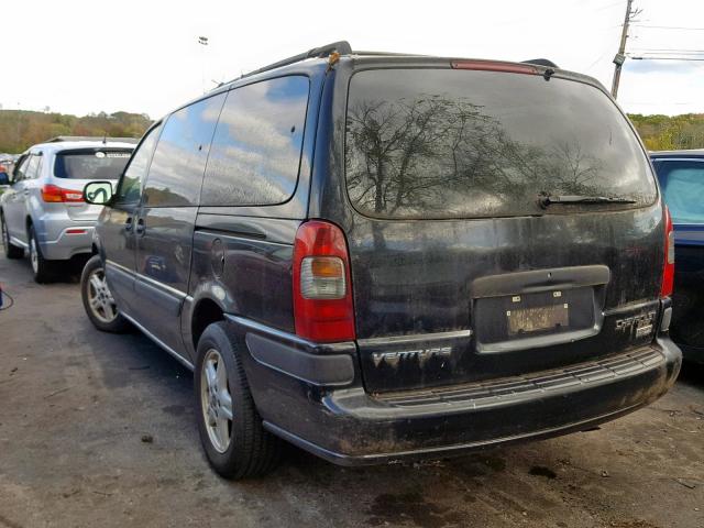 1GNDV03E62D209949 - 2002 CHEVROLET VENTURE BLACK photo 3