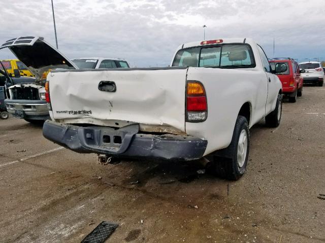 5TBJN32112S260140 - 2002 TOYOTA TUNDRA WHITE photo 4