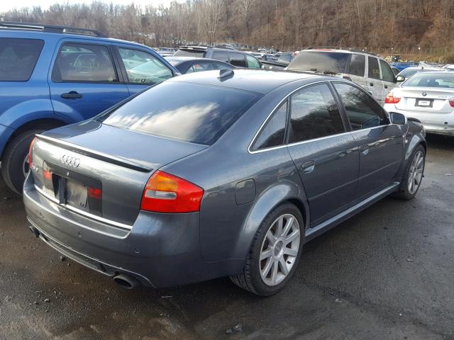 WUAPV64B83N905241 - 2003 AUDI RS6 GRAY photo 4