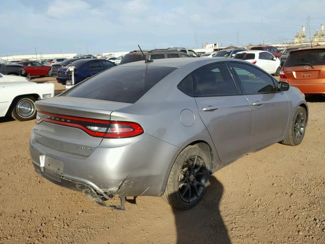 1C3CDFBB5FD173585 - 2015 DODGE DART SXT SILVER photo 4