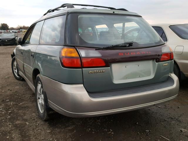 4S3BH675437657448 - 2003 SUBARU LEGACY OUT GREEN photo 3