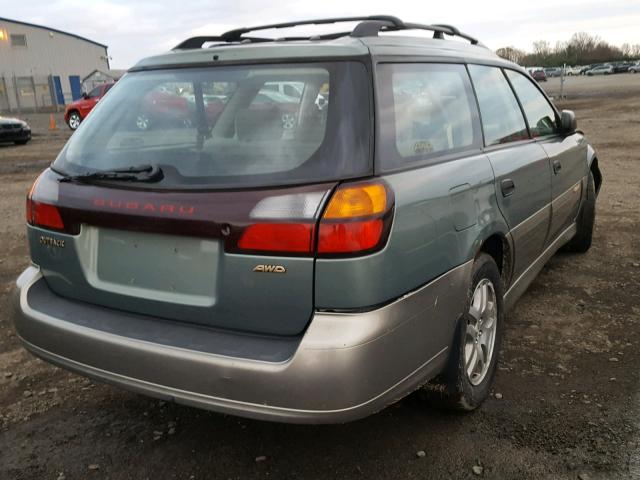 4S3BH675437657448 - 2003 SUBARU LEGACY OUT GREEN photo 4