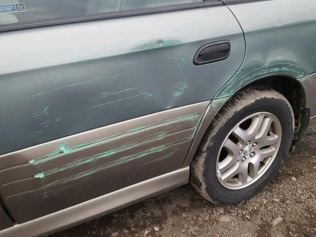 4S3BH675437657448 - 2003 SUBARU LEGACY OUT GREEN photo 9