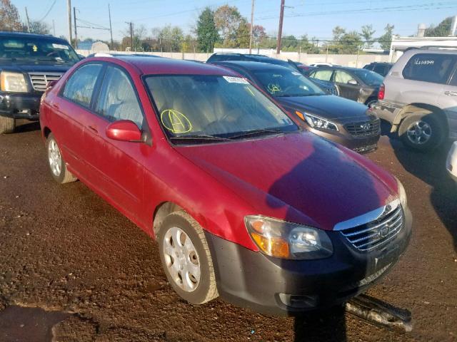 KNAFE222495599374 - 2009 KIA SPECTRA EX MAROON photo 1