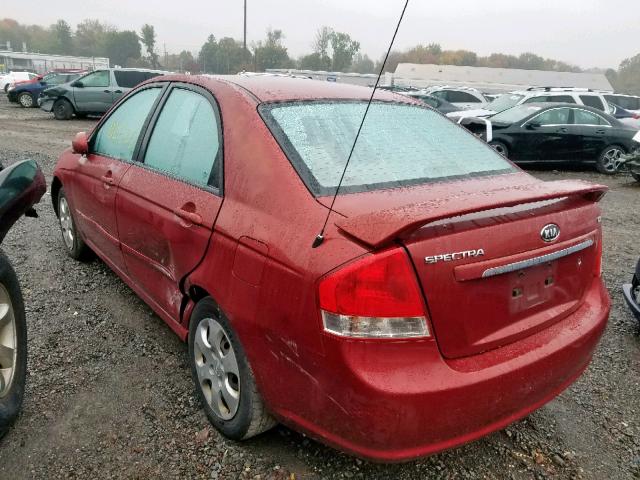 KNAFE222495599374 - 2009 KIA SPECTRA EX MAROON photo 3