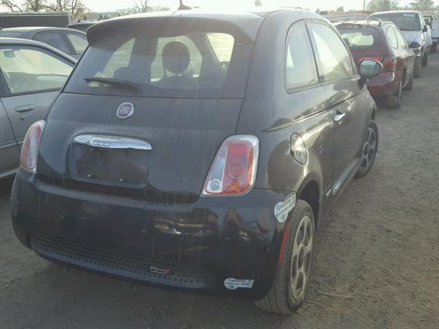 3C3CFFGE8DT750663 - 2013 FIAT 500 ELECTR BLACK photo 4