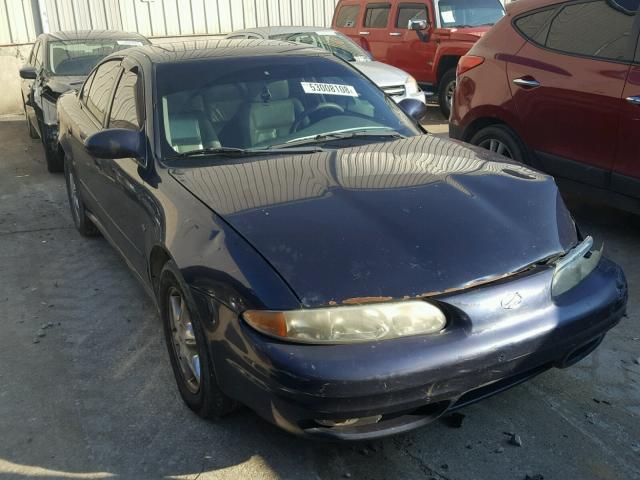 1G3NF52E0YC402654 - 2000 OLDSMOBILE ALERO GLS BLUE photo 1