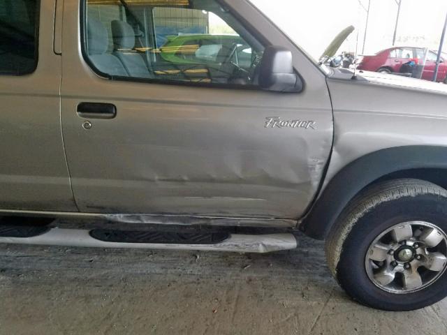 1N6ED27T9YC345458 - 2000 NISSAN FRONTIER C CHARCOAL photo 9